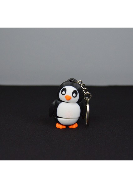 3D Hareketli Eklemli Ayakta Sevimli Penguen Çanta Süsü ve Anahtarlık modelleri