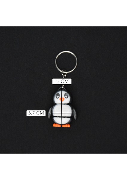 3D Hareketli Eklemli Ayakta Sevimli Penguen Çanta Süsü ve Anahtarlık fırsatları