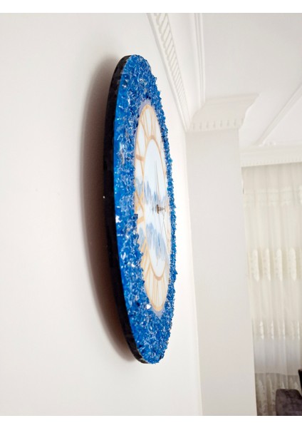 DUVARSAATI-35CM-MODERN Dekoratif Duvar Saati-Epoksi Duvar Saati-El Yapımı Duvar Saati-Hediyelik Duvar Saati indirimleri