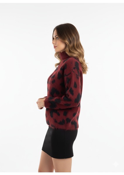 Mila 2512 Leopar Yarım Balıkçı Kazak fiyatları