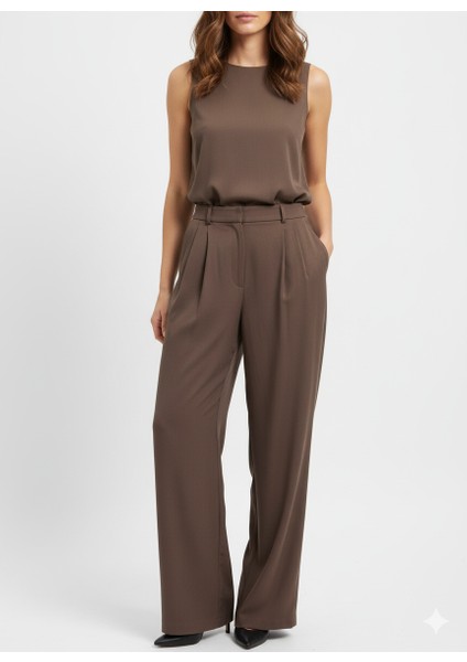 Geniş Pileli Pantolon