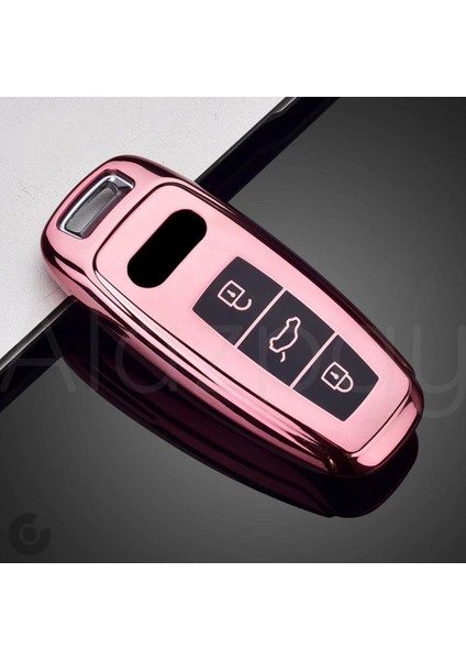 Audi A3 A4 A6 A7 A8 & B9 C8 4K D5 & S7 S8 & Q7 Q8 & E-Tron Parlak Tpu Anahtar Kılıfı
