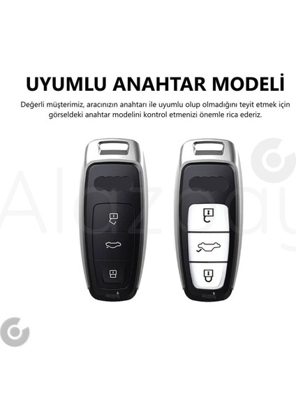 Audi A3 A4 A6 A7 A8 & B9 C8 4K D5 & S7 S8 & Q7 Q8 & E-Tron Parlak Tpu Anahtar Kılıfı fiyatları