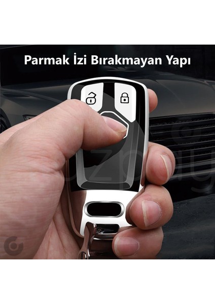 Audi A6 A5 A4 Q7 Q5 S4 S5 S7 B9 A4L 4m 8W Tt Tts Rs 8s Parlak Tpu Anahtar Kılıfı modelleri