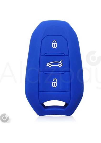 Peugeot 208 308 508 2008 3008 5008 Renkli Silikon Anahtar Kılıfı (Sustasız)