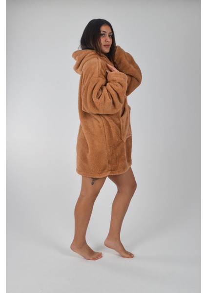 Welsoft Kapüşonlu Giyilebilir Tv Battaniyesi Unisex Peluş Oversize Panço Sabahlık fiyatları