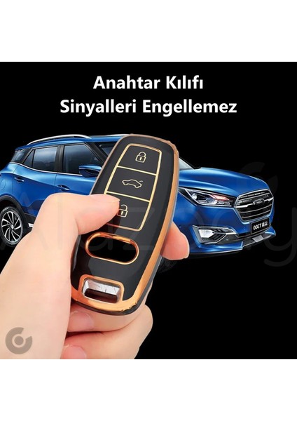 Audi A3 A4 A6 A7 A8 & B9 C8 4K D5 & S7 S8 & Q7 Q8 & E-Tron Gold Kenar Tpu Anahtar Kılıfı indirimleri