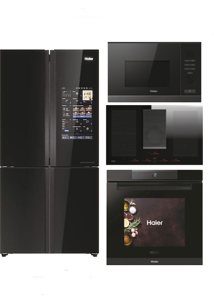 4'lü Çeyiz Seti (Buzdolabı-Fırın-Davlumbazlı Ocak-Micro Dalga)