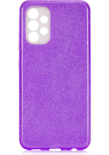 Galaxy A23 Kılıf Akre Shining Silikon-Mor