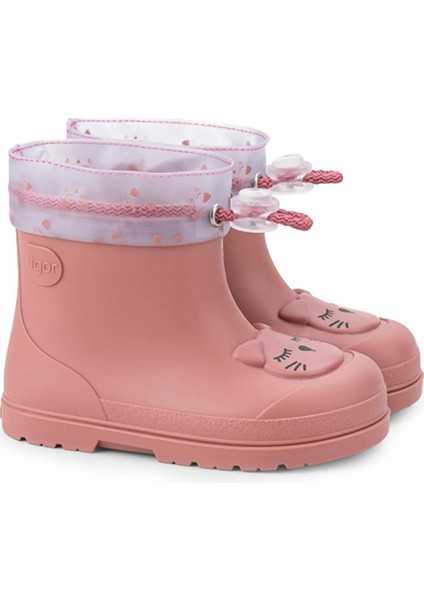 Mendi Gato Borreguito Kız Çocuk Içi Kürklü Yağmur Çizmesi - Rose Gül KURUSUCC334-396