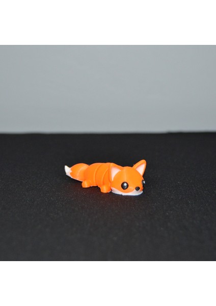 3D Hareketli Eklemli Sevimli Tilki Küçük Dekoratif Figür ve Süs modelleri