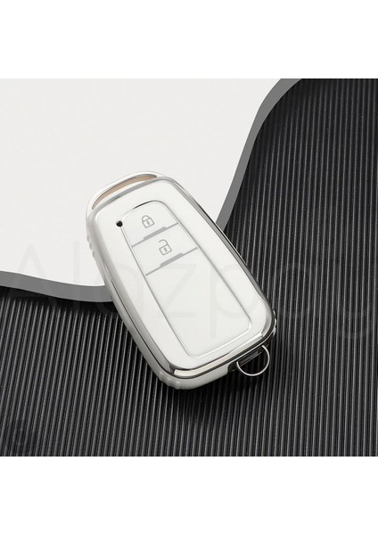 Toyota C-Hr Corolla Rav4 Camry Land Cruiser Prius Prado Tpu Anahtar Kılıfı (2 Tuş)