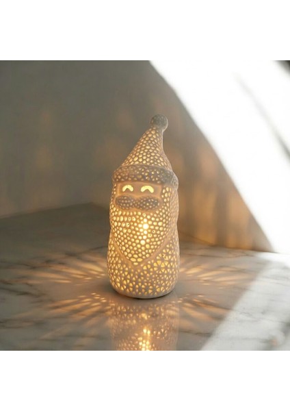 Fileli Tasarım Noel Baba LED Mumluk - Işıklı Yılbaşı Dekoru fiyatları