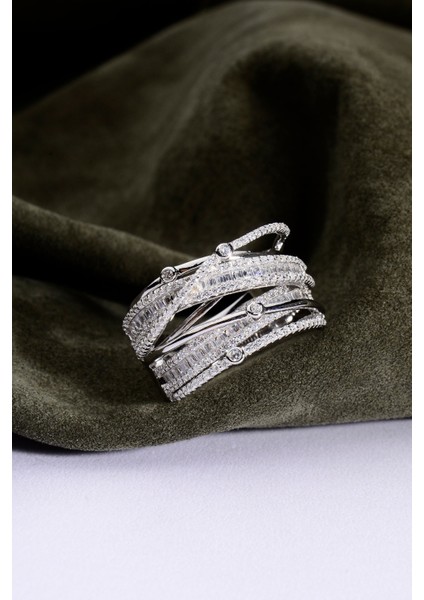 925 Ayar Gümüş Zirkon Montür Yüzük fiyatları