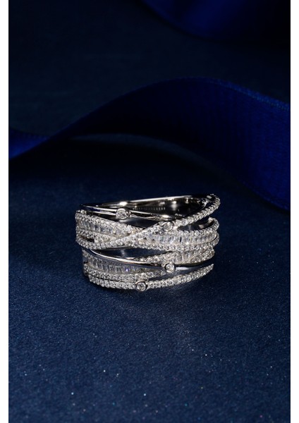 925 Ayar Gümüş Zirkon Montür Yüzük modelleri