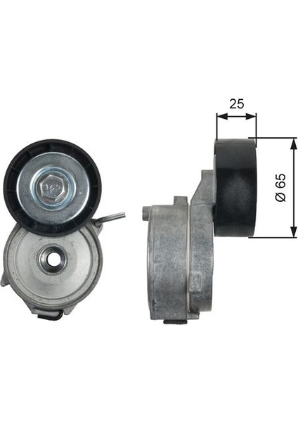 T39211 Alternatör Gergi Rulmanı Volvo S80 2.0tdi 08>V70 2.0d-C5 2.2 Mondeo 2.0tdci 07> 9653197280-C2Z16647- 1345A034-1613840780-5751F5-5751G0 7G9Q6A228AB-31216514