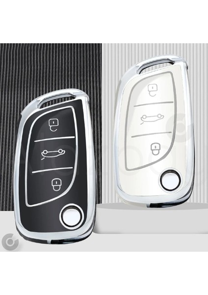 Peugeot 107 207 307 407 308 408 3008 5008 Tpu Anahtar Kılıfı (Sustalı)