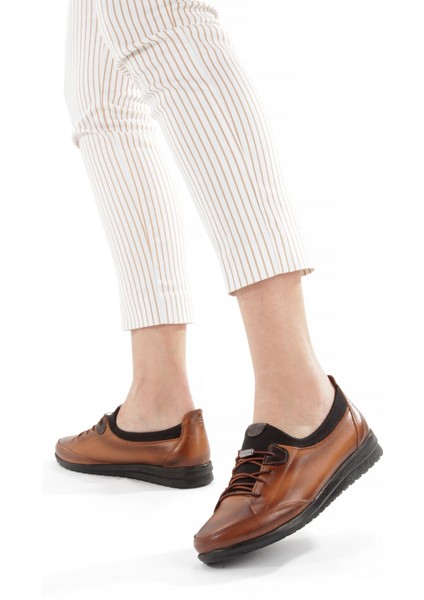 ARTI-ARTI014-BB-0051 Hakiki Deri Günlük Ortopedik Kadın Taba Babet Ayakkabı fırsatları