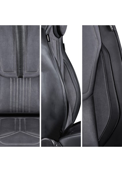 Fs Deri Serisi Lexus Gs 2005-2019 Ile Uyumlu Takmatik Kılıf, Gri