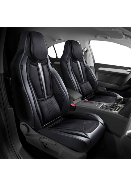 Fs Deri Serisi Chevrolet Captiva 2006-2015 Ile Uyumlu Takmatik Kılıf, Siyah