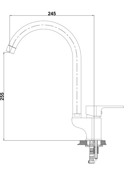 Atros Tek Gövde Eviye Bataryası - MTE65-SG- fiyatları