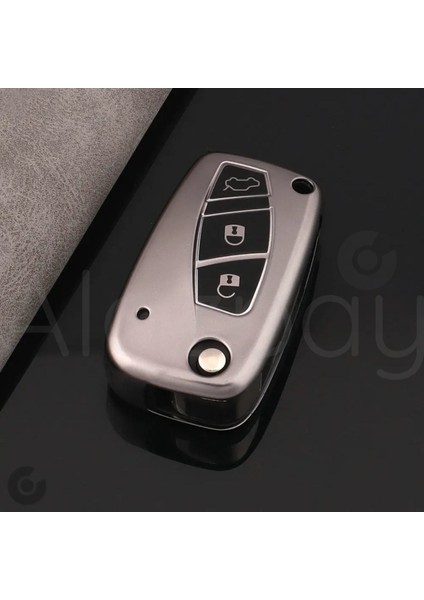 Fiat Fiorino Iveco Ducato Doblo Linea Punto Stilo Titan Gri Tpu Anahtar Kılıfı
