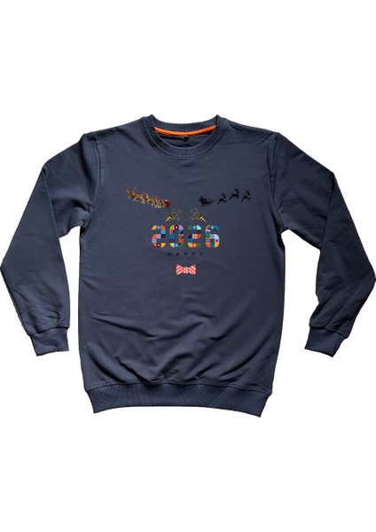 Yılbaşı Temalı Unisex Sweatshirt