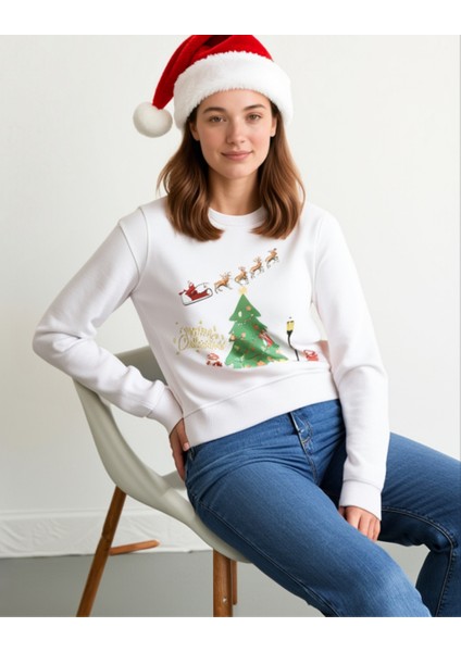 Yılbaşı Temalı Unisex Sweatshirt fiyatları
