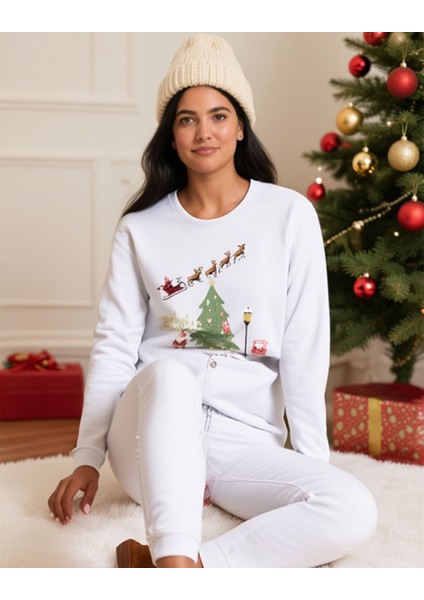 Yılbaşı Temalı Unisex Sweatshirt fırsatları