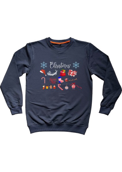 Yılbaşı Temalı Unisex Sweatshirt