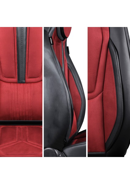 Fs Deri Serisi Chevrolet Orlando 2011-2014 Ile Uyumlu Takmatik Kılıf, Kırmızı