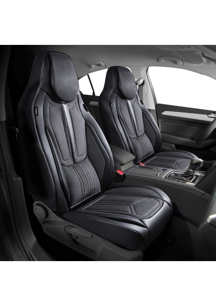 Fs Deri Serisi Chevrolet Malibu 2012-2015 Ile Uyumlu Takmatik Kılıf, Gri