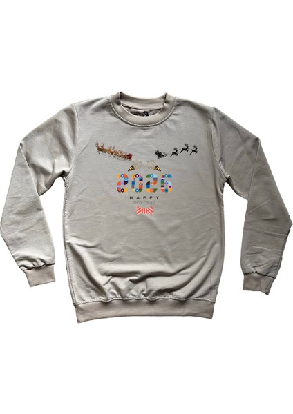 Yılbaşı Temalı Unisex Sweatshirt