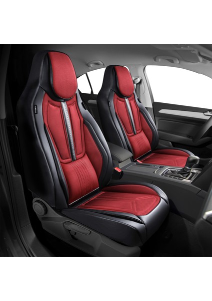 Fs Deri Serisi Lexus Rx 2015-2022 Ile Uyumlu Takmatik Kılıf, Kırmızı