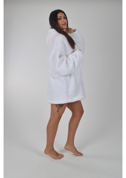 Welsoft Kapüşonlu Giyilebilir Tv Battaniyesi Unisex Peluş Oversize Panço Sabahlık modelleri
