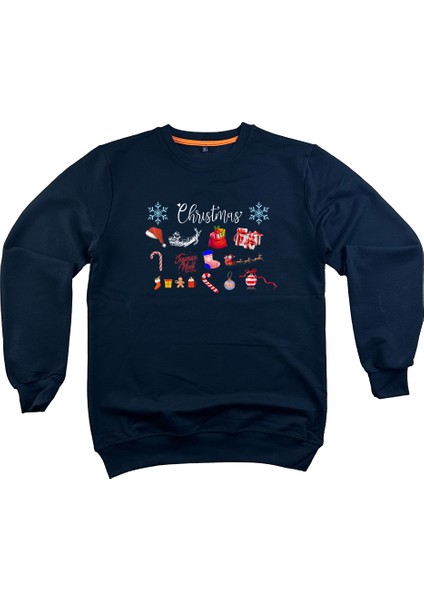 Yılbaşı Temalı Unisex Sweatshirt