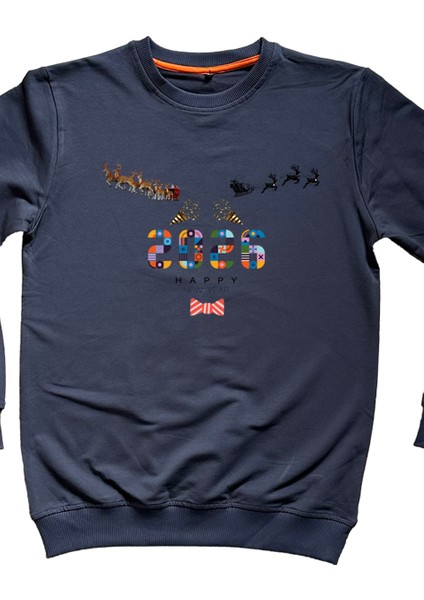 Yılbaşı Temalı Unisex Sweatshirt modelleri