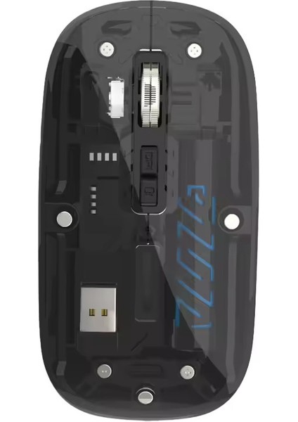Şeffaf Mouse Kablosuz Mouse Fare Şarjlı Bluetooth Wireless Çift Modlu Sessiz 5 Tuşlu Dpı Kontrol fiyatları