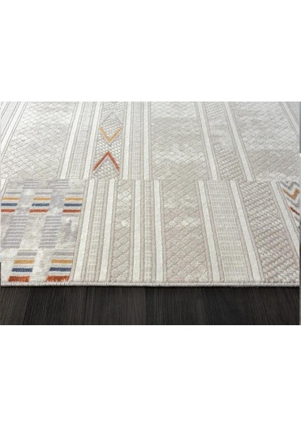 Lotus 8573 Gri Halı Renkli Iskandinav Desenli Modern Ince Akrilik Tozuaz Salon Yatak Odası Halısı indirimleri