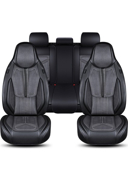 Fs Deri Serisi Chevrolet Epica 2006-2010 Ile Uyumlu Takmatik Kılıf, Gri