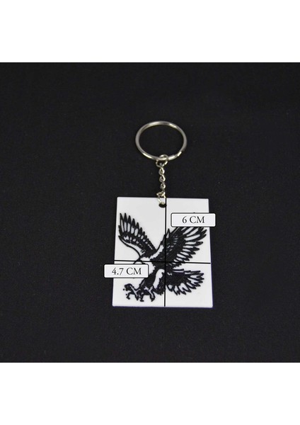 3D Kartal Armalı Çanta Süsü ve Anahtarlık modelleri