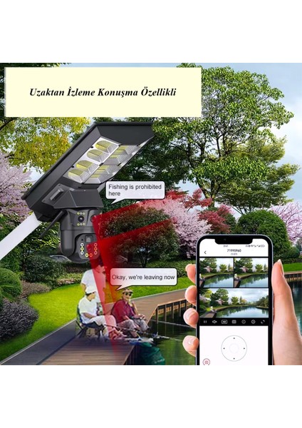 Wifi Ptz Hareketli Kamera Uzaktan Izleme + Solar Sokak Lambası Harekete Duyarlı Su Geçirmez indirimleri