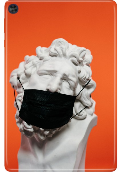 Huawei Matepad T10S-4 10.1" Kılıf Tablet Için Desenli Silikon Kapak - Covidhuman