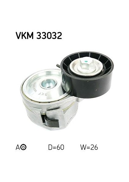 VKM33032 Alternatör Gergi Rulmanı Kütüklü PARTNER-P206-306-307-BOXER-BERLINGO-JUMPY-JUMPER 1.9d-2.0d 1613840080-5751.74-9636782780