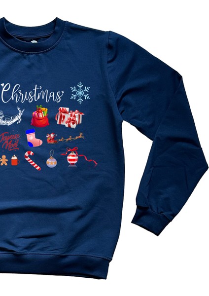 Yılbaşı Temalı Unisex Sweatshirt fiyatları