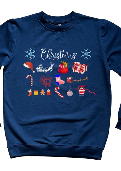 Yılbaşı Temalı Unisex Sweatshirt modelleri