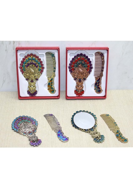 Tavuskuşu Ayna ve Tarak Seti Küçük Boy fiyatları