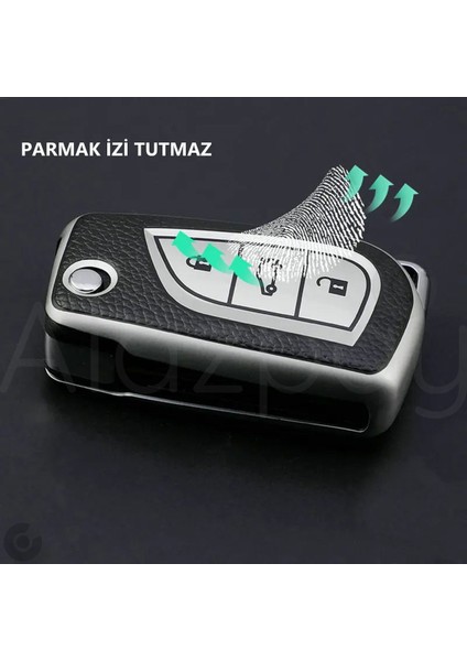 Toyota Corolla Auris Yaris Avensis Verso Hilux Deri Görünüm Tpu Anahtar Kılıfı (3 Tuş) indirimleri