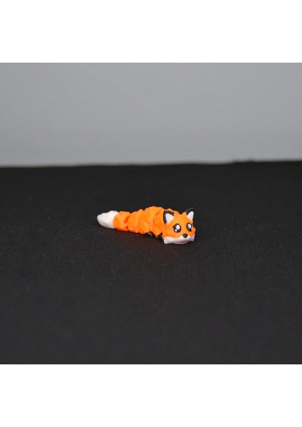 3D Hareketli Eklemli Beyaz Kuyruklu Turuncu Tilki Küçük Dekoratif Figür ve Süs fiyatları