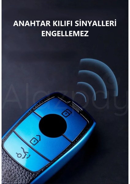 Mercedes A B C E S G Serisi Cla Cle Gls Gla Glb Glc Amg Deri Görünüm Tpu Anahtar Kılıfı
